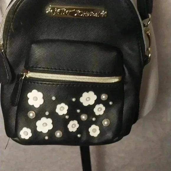 Betsey Johnson  Embellised Mini Black Crossbody Bag - Picture 3 of 8